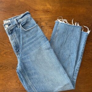 Abercrombie Curve Love 90s Straight Ultra High Rise Denim Jeans